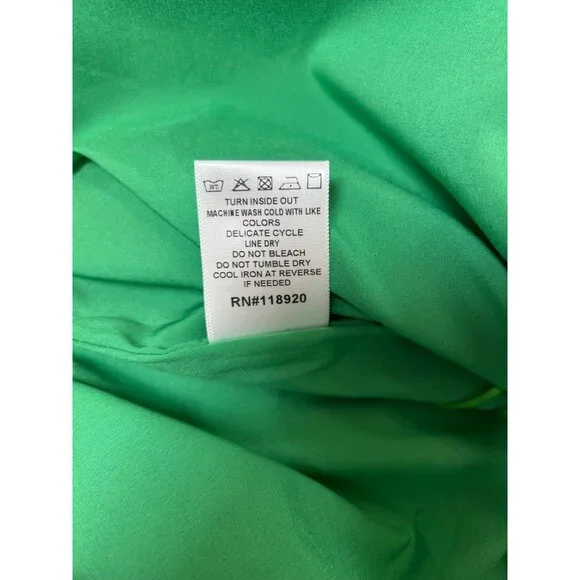 NWT Lucy Paris Womens Green Mini Skirte Zipper Closure Fully Lined sz Large - Picture 6 of 9